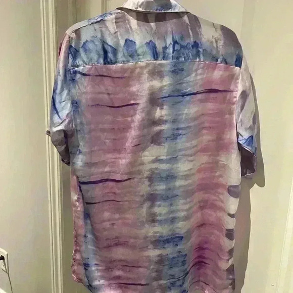 ASOS short sleeve  satin top size 8 - Picture 2 of 4